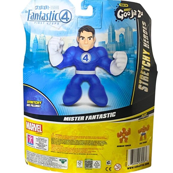 Heroes of Goo Jit Zu Fantastic Four Hero Pack Fantastic 4 Heroes of Goo Jit Zu Mr. Fantastic Stretchy Figure